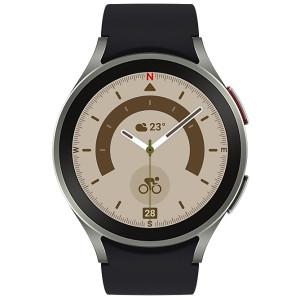 Samsung Galaxy Watch5 Pro 45mm LTE SM-R925 Bespoke edition Grey Titanium/Sport Band Black S/M