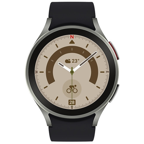 Samsung Galaxy Watch5 Pro 45mm LTE SM-R925 Bespoke edition Grey Titanium/Sport Band Black S/M