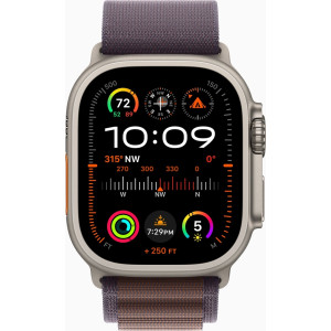 Apple Watch Ultra 2 49mm GPS + Cellular Titanium Case with Indigo Alpine Loop (M)