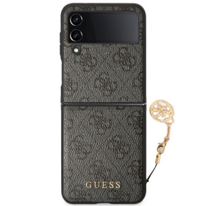 Guess 4G Charms Zadní Kryt pro Samsung Galaxy Z Flip4 Grey