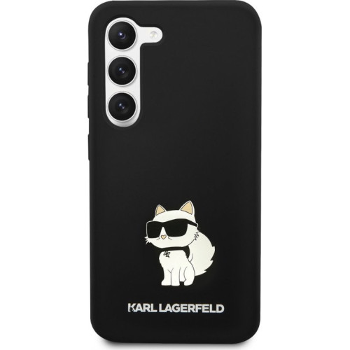 Karl Lagerfeld Liquid Silicone Choupette NFT Zadní Kryt pro Samsung Galaxy S23+ Black