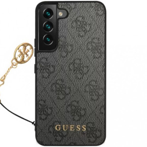 Guess 4G Charms Zadní Kryt pro Samsung Galaxy S23 Grey