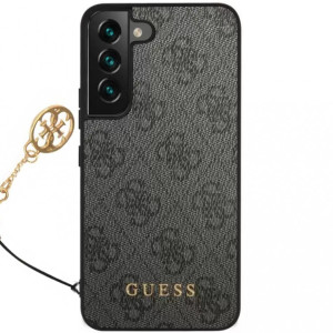 Guess 4G Charms Zadní Kryt pro Samsung Galaxy S23+ Grey