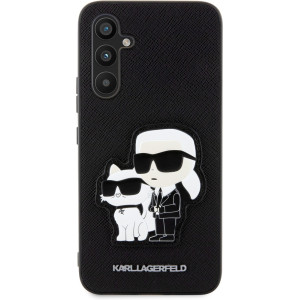 Karl Lagerfeld PU Saffiano Karl and Choupette NFT Zadní Kryt pro Samsung Galaxy A34 5G Black