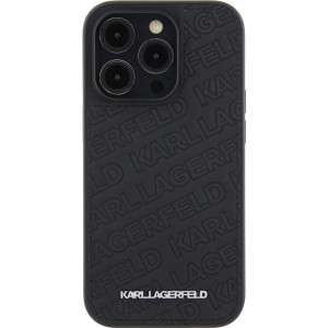 Karl Lagerfeld PU Quilted Pattern Zadní Kryt pro iPhone 15 Pro Black