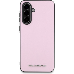 Karl Lagerfeld PU Saffiano Metal Logo Zadní Kryt pro Samsung Galaxy A56 Pink