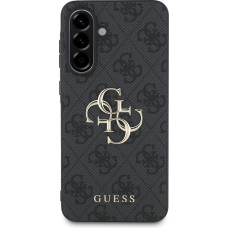 Guess PU 4G Metal Logo Zadní Kryt pro Samsung Galaxy A56 5G Grey