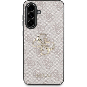 Guess PU 4G Metal Logo Zadní Kryt pro Samsung Galaxy A56 5G Pink