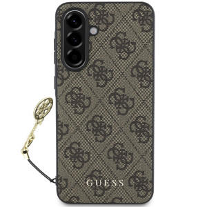 Guess 4G Charm Zadní Kryt pro Samsung Galaxy A56 5G Brown