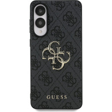 Guess PU 4G Metal Logo Zadní Kryt pro Samsung Galaxy S25 Edge Grey