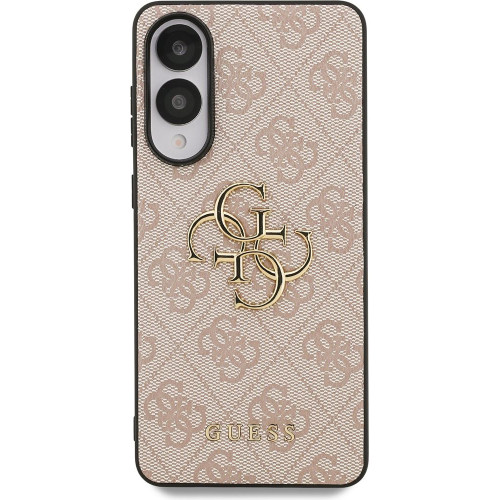 Guess PU 4G Metal Logo Zadní Kryt pro Samsung Galaxy S25 Edge Pink