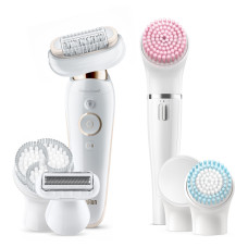 Braun Silk-épil 9 Flex 9100 Beauty Set Wet&Dry epilátor s 9 nástavci, včetně Braun FaceSpa