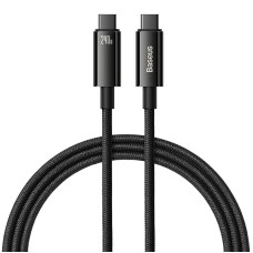 Baseus CAWJ040001 Tungsten Gold Fast Charging Datový Kabel USB-C - USB-C 240W 1m Black