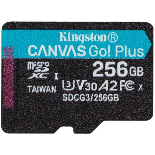 Canvas Go! Plus microSD Memory Card 256GB + adaptér (EU Blister)