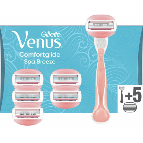 Gillette Venus Comfortglide Spa Breeze Holicí Strojek pro Ženy + 6ks hlavice