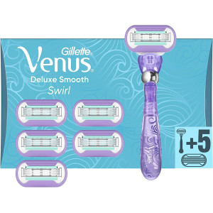 Gillette Venus Deluxe Smooth Swirl Holicí Strojek pro Ženy + 5ks hlavice