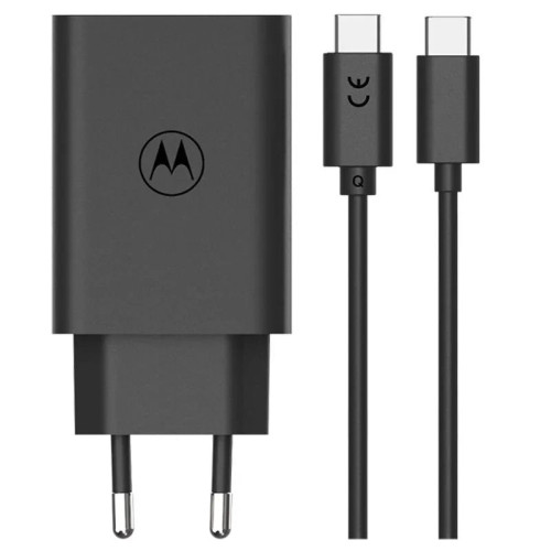 Motorola TurboPower 68W GaN Síťová nabíječka + USB-C Kabel 6.5A Black Motorola TurboPower 68W GaN Síťová nabíječka + USB-C Kabel 6.5A Black