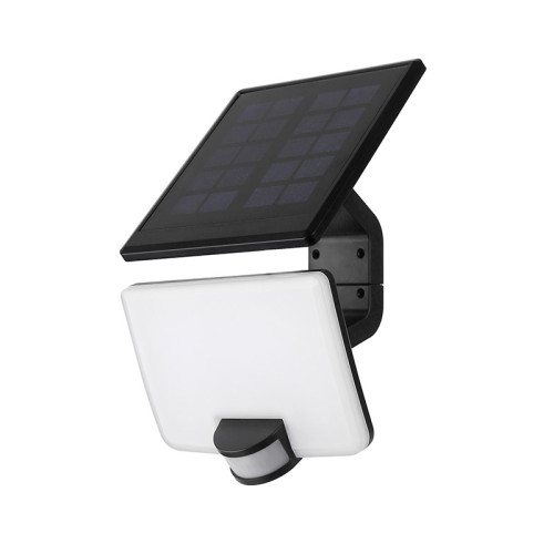 Solight WO785 LED solární osvětlení se senzorem, 11W, 1200lm, Li-on, černá