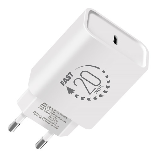 Obal:Me Cestovní Nabíječka USB-C 20W White