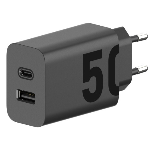 Motorola MC-502 USB-C 50W Cestovní nabíječka Black (Bulk)