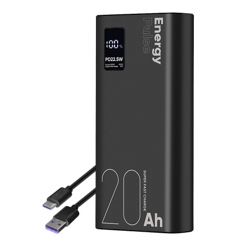 OBAL:ME EnergyPulse Powerbanka 20000mAh 22.5W Black OBAL:ME EnergyPulse Powerbanka 20000mAh 22.5W Black