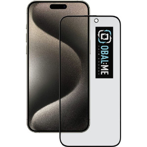 OBAL:ME Privacy 5D Tvrzené Sklo pro Apple iPhone 15 Pro Max Black
