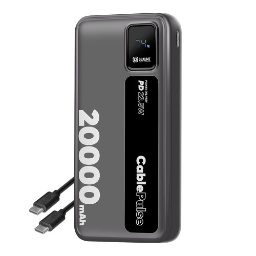 OBAL:ME CablePulse Powerbanka 20000mAh 22,5W Black OBAL:ME CablePulse Powerbanka 20000mAh 22,5W Black
