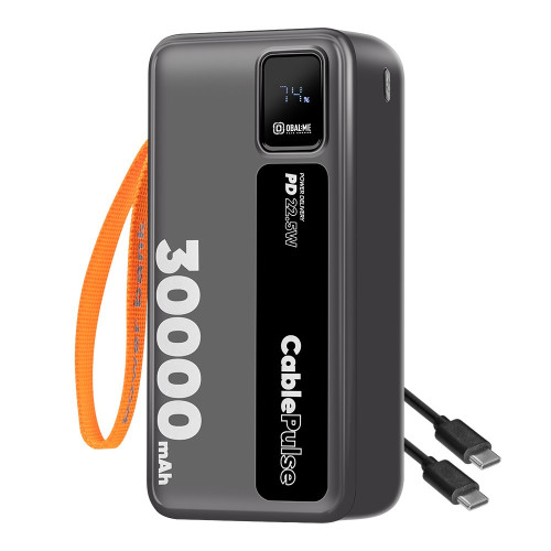 OBAL:ME CablePulse Powerbanka 30000mAh 22,5W Black OBAL:ME CablePulse Powerbanka 30000mAh 22,5W Black