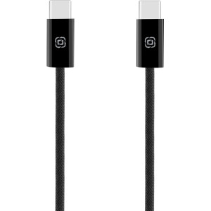 OBAL:ME Super Fast USB-C/USB-C Pletený kabel 100W 1m Black