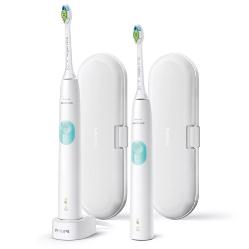 Philips Sonicare ProtectiveClean 4300 Dvojité Balení White + White HX6807/35