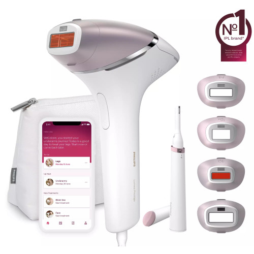 Philips Lumea Prestige IPL přístroj na odstraňování chloupků + Zastřihovač chloupků BRI949/00