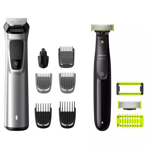 Philips Multigroom series 9000 12-in-1, tvář, vlasy a tělo + Philips OneBlade MG9710/90