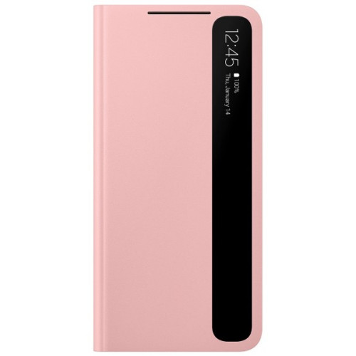 Samsung Clear View Cover pro Galaxy S21 5G Pink