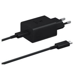 Samsung Super Fast Charging 45W USB-C Cestovní nabíječka Black + USB-C Datový Kabel