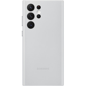 Samsung Kožený Kryt pro Galaxy S22 Ultra Light Gray