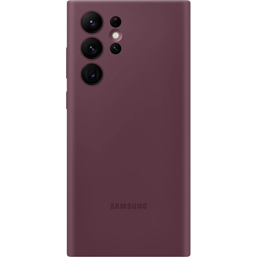 Samsung Silikonový Kryt pro Galaxy S22 Ultra Burgundy