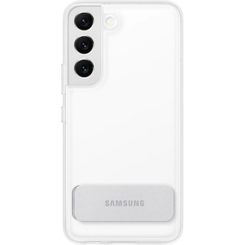 Samsung Clear Standing Kryt pro Galaxy S22 Transparent