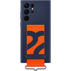 Samsung Silikonový Kryt s Poutkem pro Galaxy S22 Ultra Navy