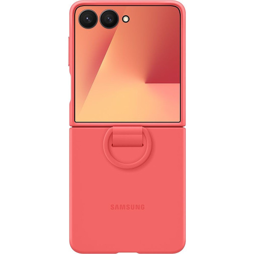 Samsung Silikonový Kryt s Kroužkem pro Galaxy Z Flip7 Red