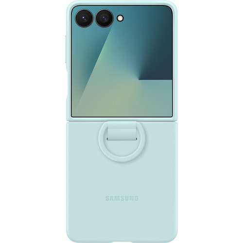 Samsung Silikonový Kryt s Kroužkem pro Galaxy Z Flip7 Light Cyan