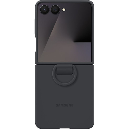 Samsung Silikonový Kryt s Kroužkem pro Galaxy Z Flip7 Black