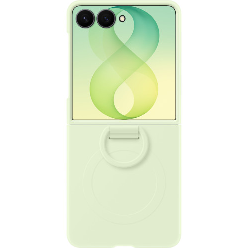 Samsung Silikonový Magnetický Kryt s Kroužkem pro Galaxy Z Flip8 Green