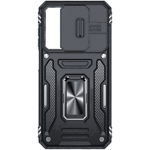 LeYi Camshield Pouzdro pro Samsung Galaxy A25 5G Black + Tvrzené SKlo